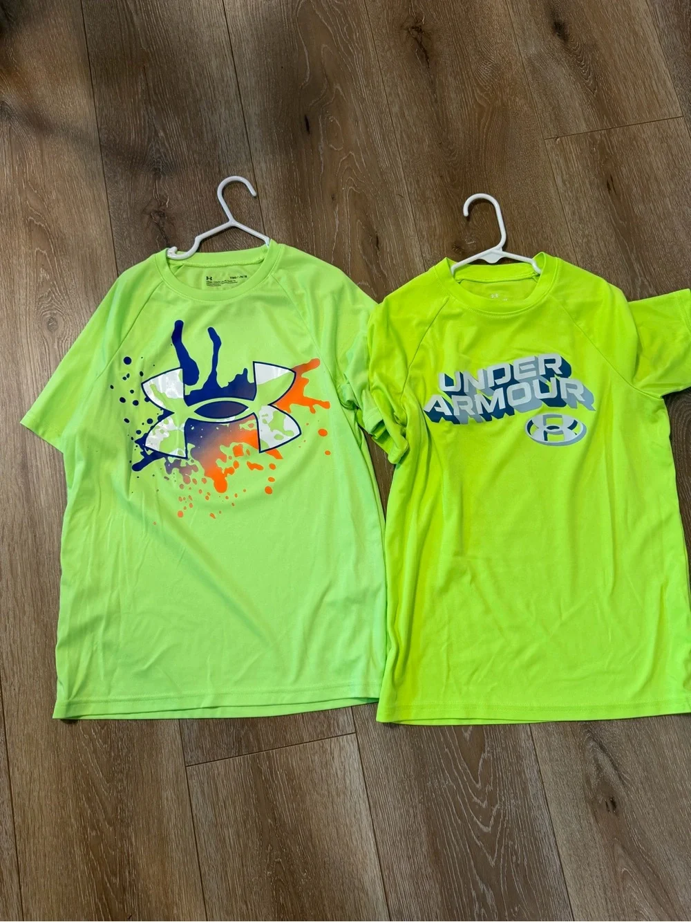 Under Armour Neon Lime Green/highlighter yellow Boys' Graphic Performance Tees